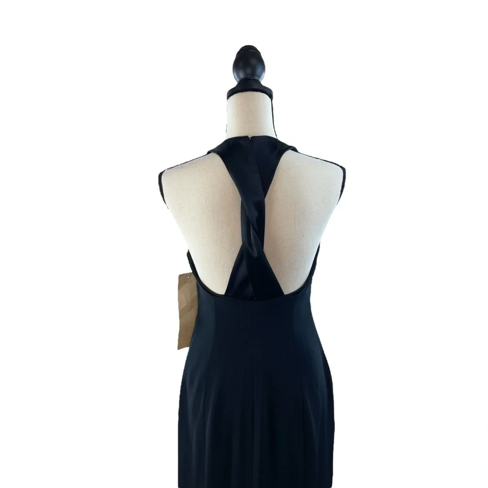 NWT Jones New York Evening Black Formal Gown Size 6 - Picture 6 of 14